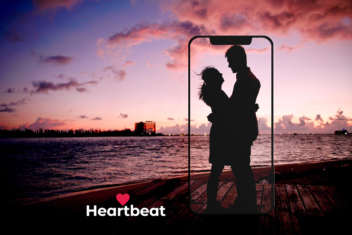 Couple sharing a sunset moment